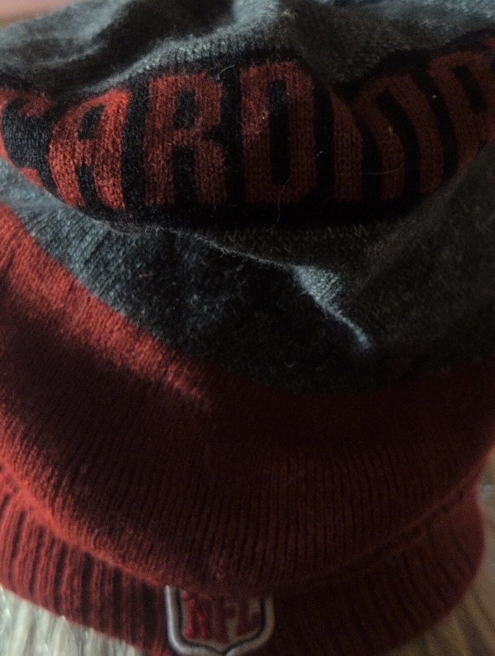 New Era Arizona Cardinals NFL Knit Beanie Hat Red Gray Black One Size - Picture 4 of 7